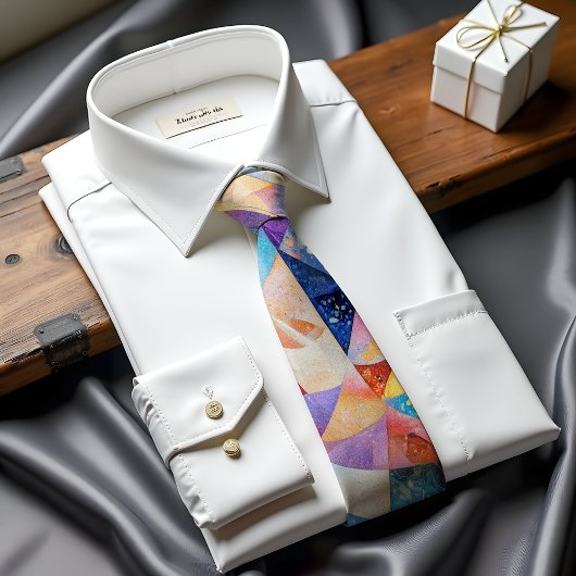 Kaleidoscope Dreams Abstracte kunst Stropdas