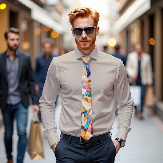 Kaleidoscope Dreams Abstracte kunst Stropdas