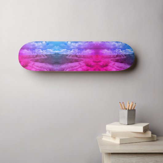 Kaleidoscope El Paso Two Skateboard (Muurkunst (Horizontaal))