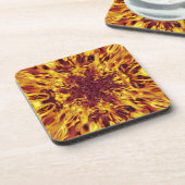 Kaleidoscope Fire Explosion Bier Onderzetter (Linkerzijde)