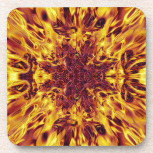 Kaleidoscope Fire Explosion Bier Onderzetter