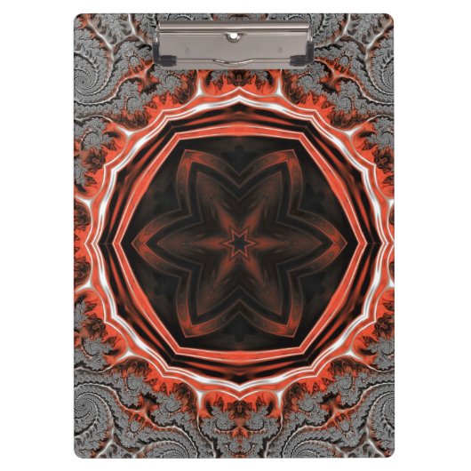 Kaleidoscope Flames Clipboard Klembord (Voorkant)