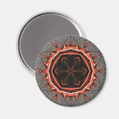 Kaleidoscope Flames Magnet (Voorkant / Achterkant)
