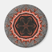 Kaleidoscope Flames Magnet (Voorkant)