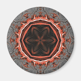 Kaleidoscope Flames Magnet