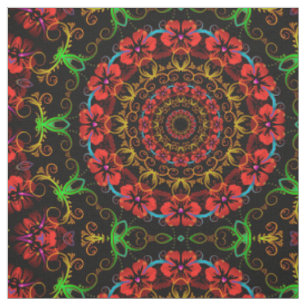 Kaleidoscope Flower Hibiscus I + your idea Stof