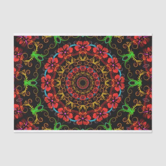 Kaleidoscope Flower Hibiscus I + your idea Tissuepapier (Voorkant)