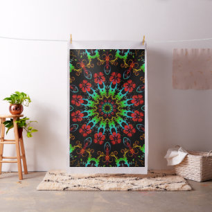 Kaleidoscope Flower Hibiscus II + your idea Stof