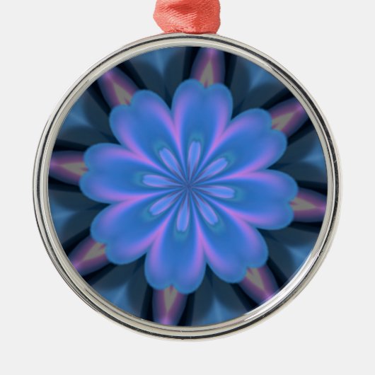 Kaleidoscope Flower Metalen Ornament (Voorkant)