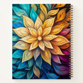Kaleidoscope Flower Notitieboek (Achterkant)