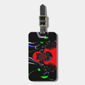 Kaleidoscope Fluid Art Print Bagagelabel (Voorkant verticaal)