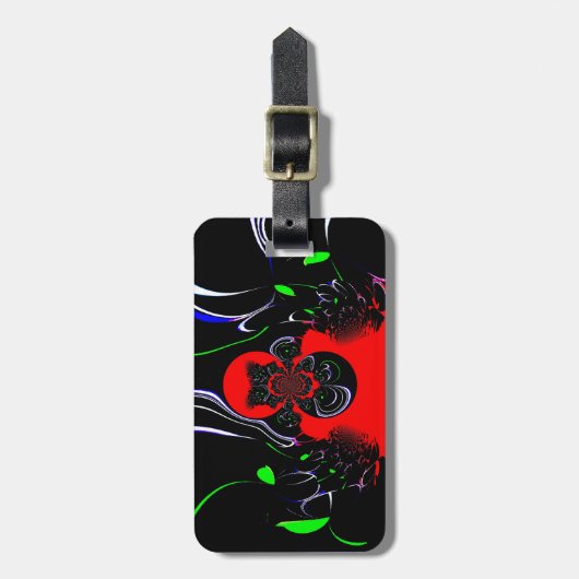 Kaleidoscope Fluid Art Print Bagagelabel (Voorkant verticaal)