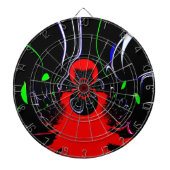 Kaleidoscope Fluid Art Print Dartbord (Voorkant)