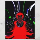 Kaleidoscope Fluid Art Print Gepersonaliseerd Briefhoofd (Voorkant)