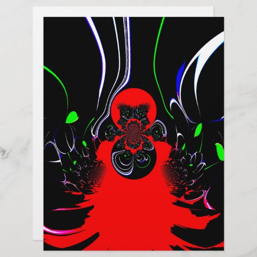 Kaleidoscope Fluid Art Print Gepersonaliseerd Briefhoofd (Voorkant / Achterkant)