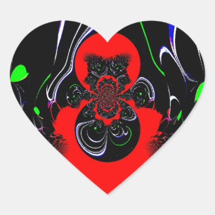 Kaleidoscope Fluid Art Print Hart Sticker