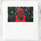 Kaleidoscope Fluid Art Print Rechthoekige Sticker (Tas)