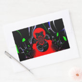 Kaleidoscope Fluid Art Print Rechthoekige Sticker (Envelop)