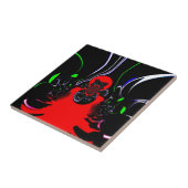 Kaleidoscope Fluid Art Print Tegeltje (Zijkant)