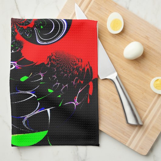 Kaleidoscope Fluid Art Print Theedoek (Quarter Fold)