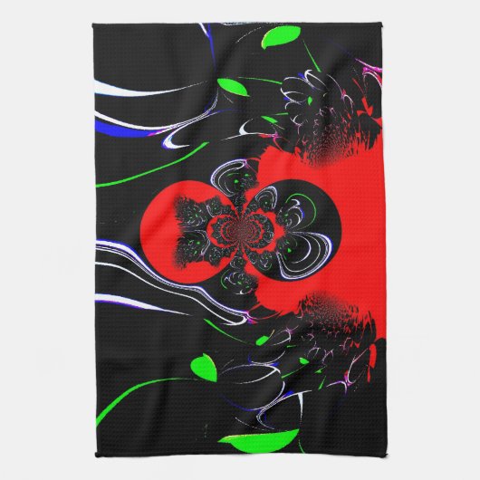 Kaleidoscope Fluid Art Print Theedoek (Verticaal)