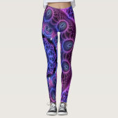 Kaleidoscope Fractal - Hearts Mandala + uw ideeën Leggings (Voorkant)