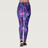 Kaleidoscope Fractal - Hearts Mandala + uw ideeën Leggings (Achterkant)