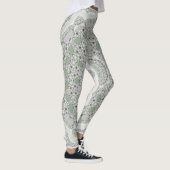 Kaleidoscope Fractal Mandala - grijs groen Leggings (Rechts)