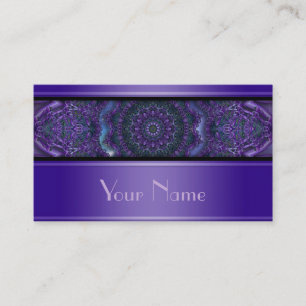 Kaleidoscope Fractal Mandala V + jouw tekst Visitekaartje