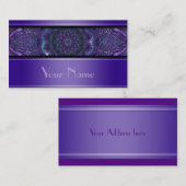 Kaleidoscope Fractal Mandala V + jouw tekst Visitekaartje (Voorkant / Achterkant)