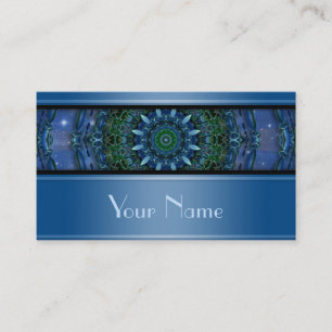 Kaleidoscope Fractal Mandala VII + jouw tekst Visitekaartje