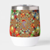 "Kaleidoscope Fury" (11oz.) Stemless Tumbler (Voorkant)