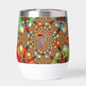 "Kaleidoscope Fury" (11oz.) Stemless Tumbler (Achterkant)