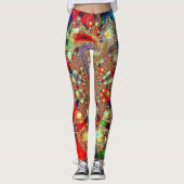 "Kaleidoscope Fury" Comfort Leggings (Voorkant)
