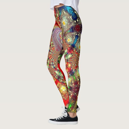 "Kaleidoscope Fury" Comfort Leggings (Links)