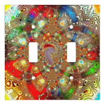 "Kaleidoscope Fury" Light Switch Hoesje
