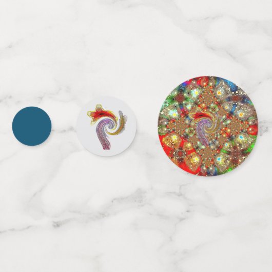 "Kaleidoscope Fury" Tabel Confetti (reeks 60) (Voorkanten)