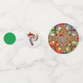 "Kaleidoscope Fury" Tabel Confetti (reeks 60) (Achterkanten)