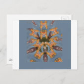 Kaleidoscope Giraffe Mandala: Abstracte Safari kun Briefkaart (Voorkant / Achterkant)
