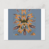 Kaleidoscope Giraffe Mandala: Abstracte Safari kun Briefkaart (Voorkant)