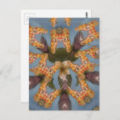 Kaleidoscope Giraffe Mandala: Abstracte Safari kun Briefkaart (Voorkant / Achterkant)