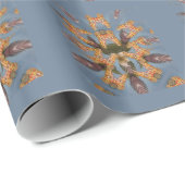 Kaleidoscope Giraffe Mandala: Abstracte Safari kun Cadeaupapier (Rol Hoek)