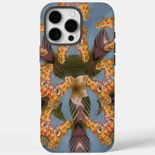 Kaleidoscope Giraffe Mandala: Abstracte Safari kun Case-Mate iPhone Case (Achterkant)
