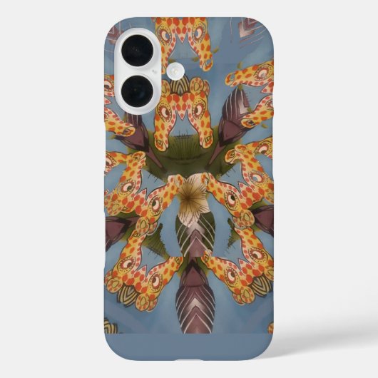Kaleidoscope Giraffe Mandala: Abstracte Safari kun Case-Mate iPhone Case (Achterkant)