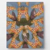 Kaleidoscope Giraffe Mandala: Abstracte Safari kun Fotoplaat (Voorkant)