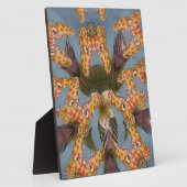 Kaleidoscope Giraffe Mandala: Abstracte Safari kun Fotoplaat (Zijkant)