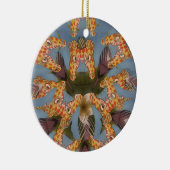 Kaleidoscope Giraffe Mandala: Abstracte Safari kun Keramisch Ornament (Rechts)