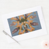 Kaleidoscope Giraffe Mandala: Abstracte Safari kun Rechthoekige Sticker (Envelop)