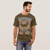 Kaleidoscope Giraffe Mandala: Abstracte Safari kun T-shirt (Voorkant volledig)