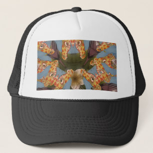 Kaleidoscope Giraffe Mandala: Abstracte Safari kun Trucker Pet